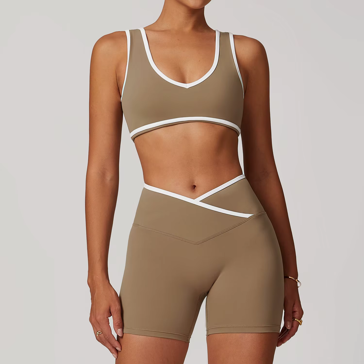 Ensemble de vêtements de Yoga pour femmes, 2 pièces, tenues d'entraînement, Fitness, survêtement de 
