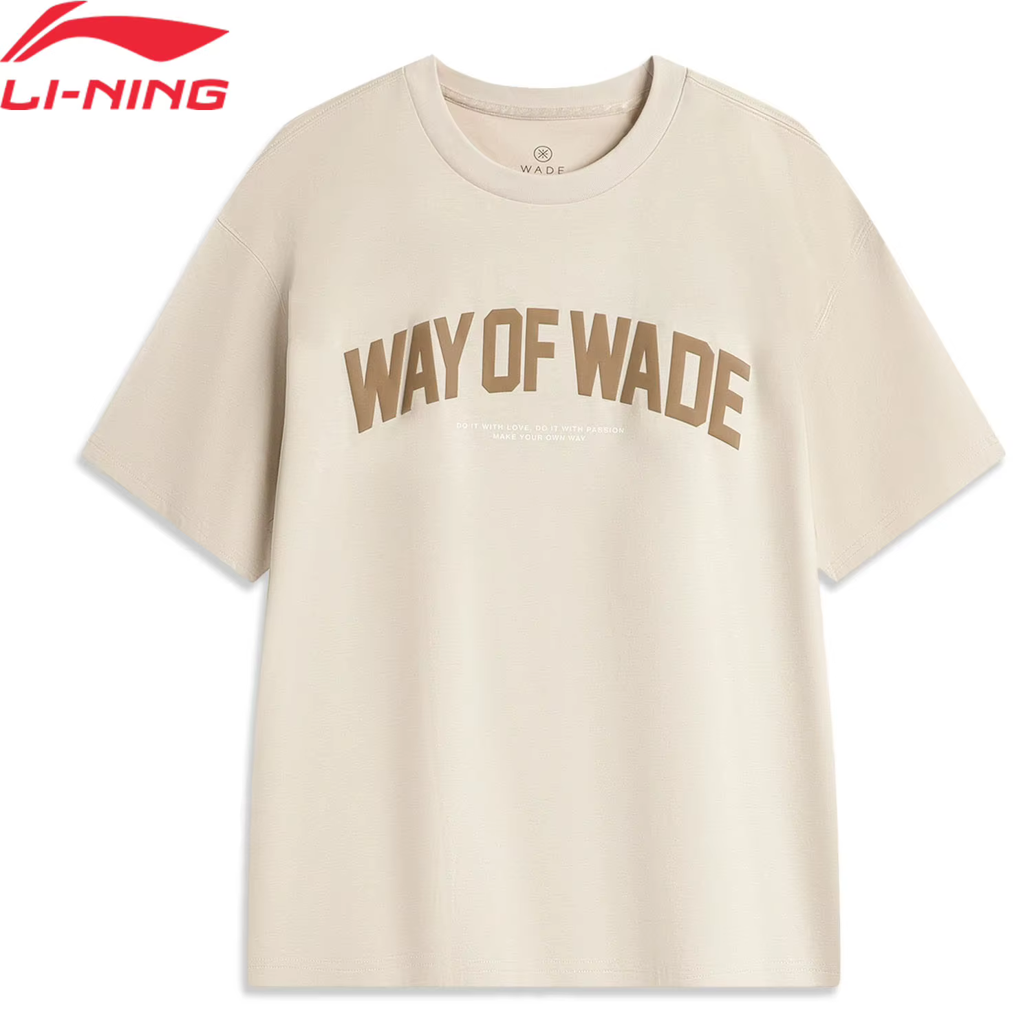 Li-ning hommes Wade série sport T-Shirt à sec frais respirant doublure régulière à manches courtes c