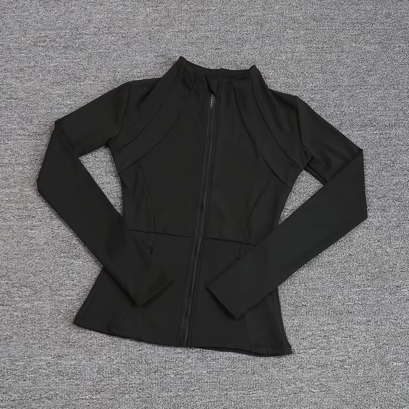 Manteau de sport pour femmes, chemise de Yoga, Slim, manches longues, course rapide, Pilates, Fitnes