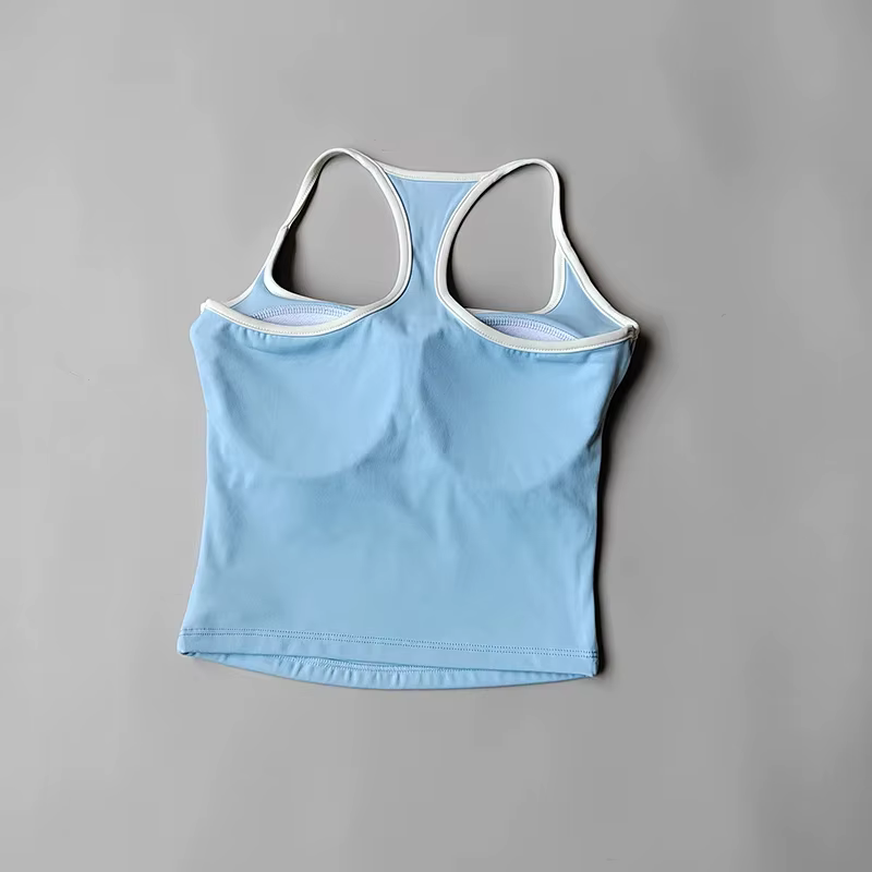Débardeur Pilates pour femmes, soutien-gorge de sport Push-Up, ajouré, respirant, Fitness, gilet de 