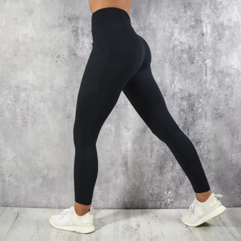Yoga Fitness femmes Leggings taille haute collants avec poche gymnastique entraînement course extens