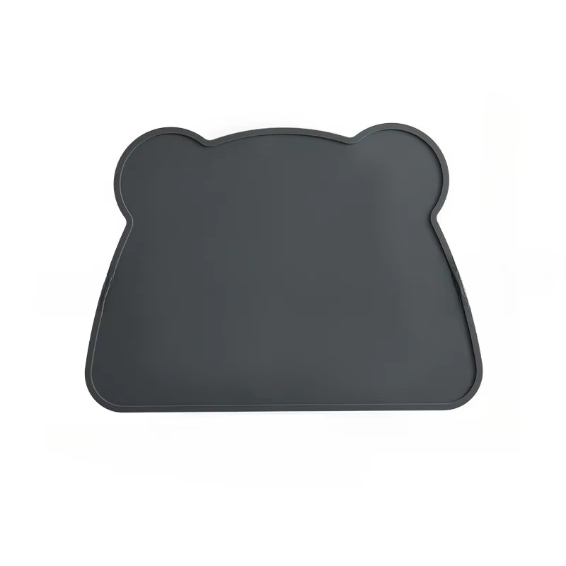 Tapis en Silicone Anti-sale, facile à nettoyer, pour chats et chiens, résistant à l'eau et aux fuite
