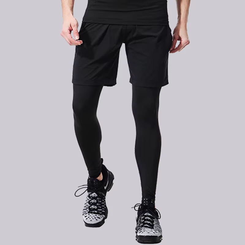 Pantalon de sport de compression à séchage rapide pour hommes, collants de fitness, leggings de cour
