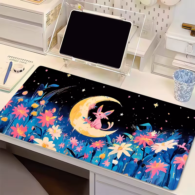 Tapis de souris pour jeu Pokemon, Mini tapis de clavier pour ordinateur portable, tapis de bureau ra
