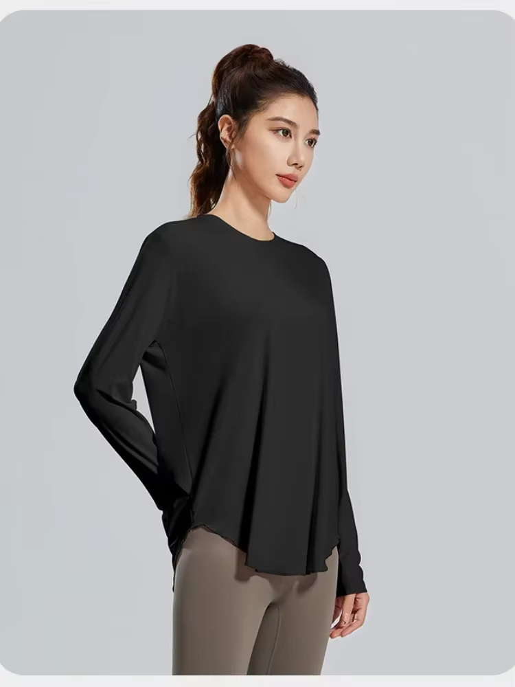 STOUREG – couverture de Yoga, vêtements de sport respirants, chemise de Fitness ample, hauts d'entra