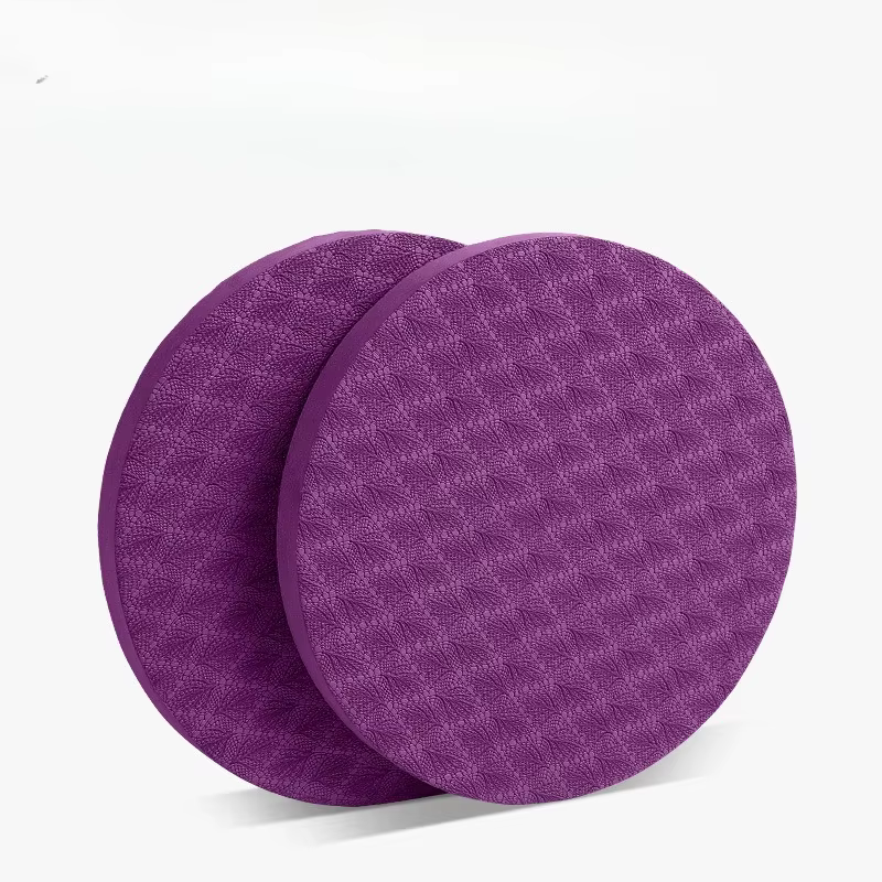 Tapis de yoga sportif rond et épais en mousse, adapté aux genoux et aux coudes, idéal pour le Pilate