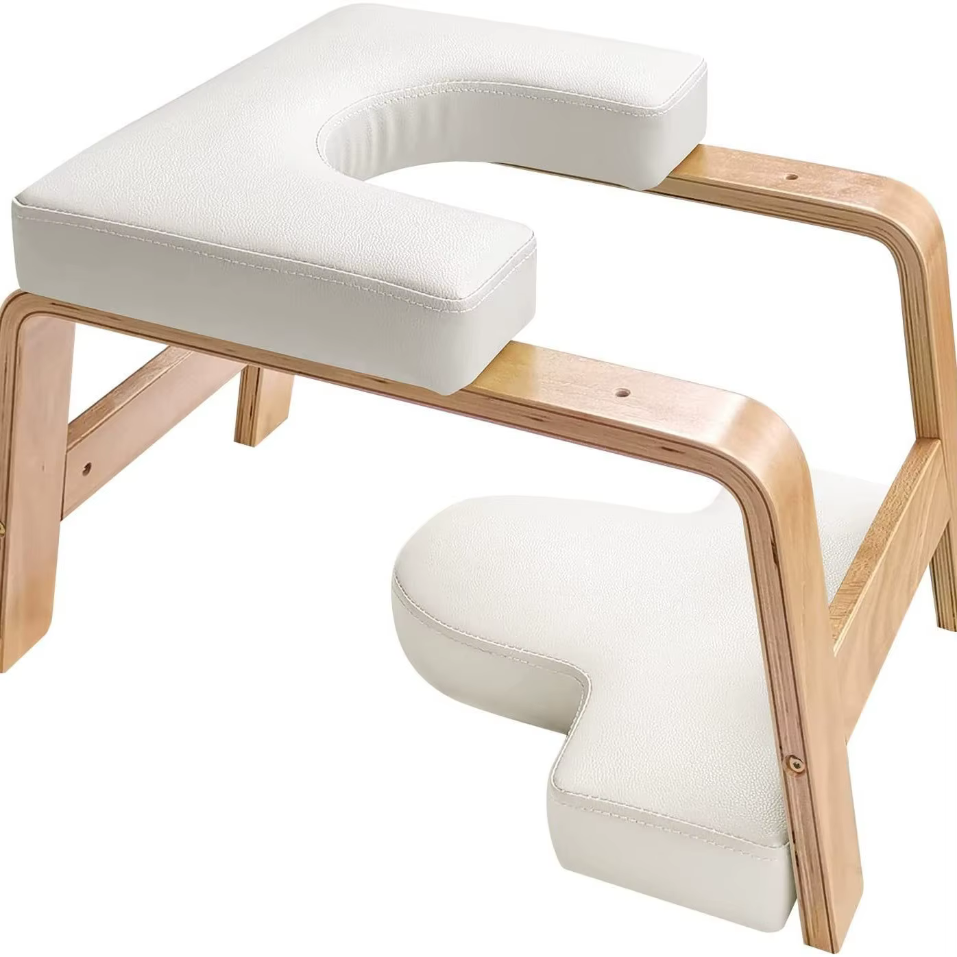 Chaise inversée, banc de tête de Yoga, bois de bouleau massif, chaise d'inversion de Yoga, soulage l