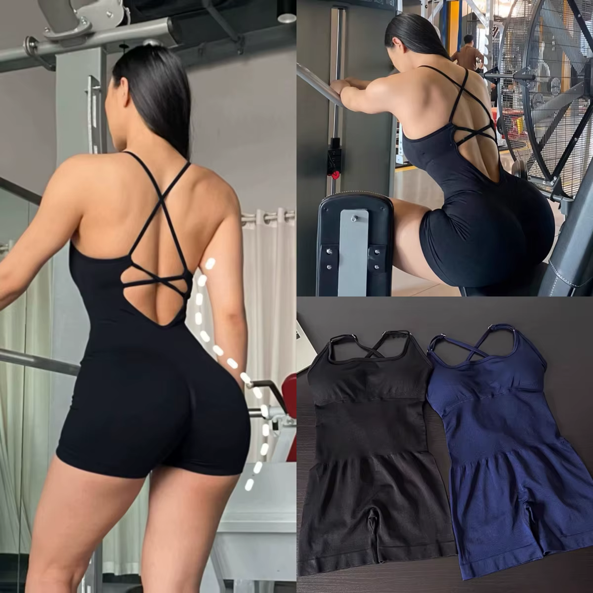 WAREBALL ensemble de Yoga combinaisons vêtements de sport femmes Fitness barboteuses Sexy une pièce 