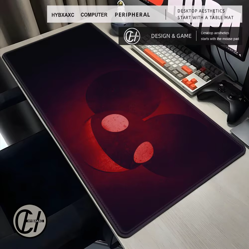 Tapis de souris XXL 900x400mm pour PC Gaming, Anime Cool Deadmau5, Grand Tapis Gamer, Tapis de Clavi