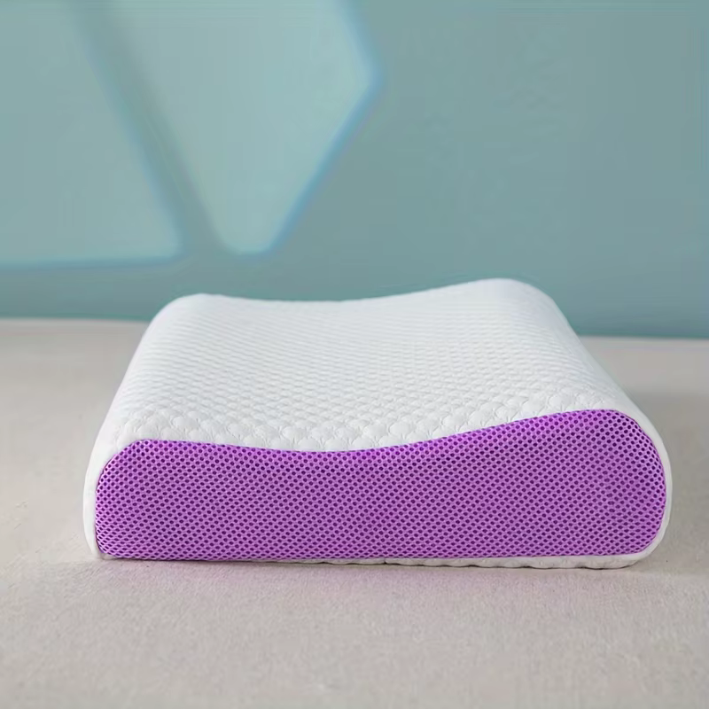 Oreiller en Pectine avec Couche d'Air Respirante TPE, Lavable avec de l'Eau, Oreiller Cou Cervical Z