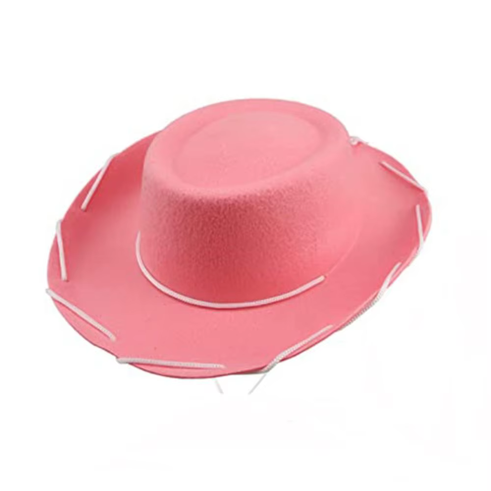 Chapeau de cowgirl en feutre réglable pour femme, accessoire de mode, idéal pour cosplay, performanc