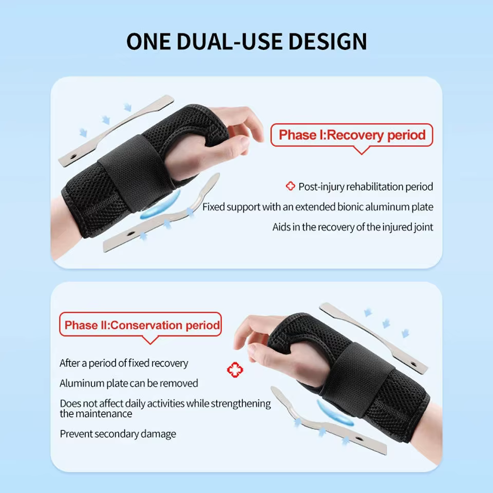 LOOGDEEL-Attelle de support de poignet respirante pour homme, attelle professionnelle, bracelet pour
