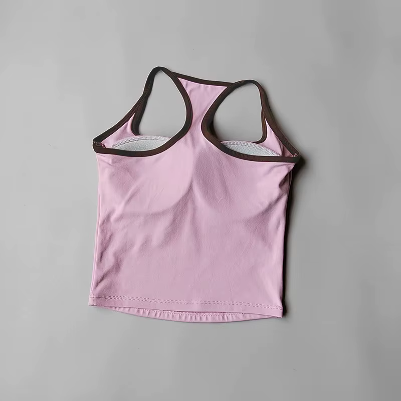 Débardeur Pilates pour femmes, soutien-gorge de sport Push-Up, ajouré, respirant, Fitness, gilet de 