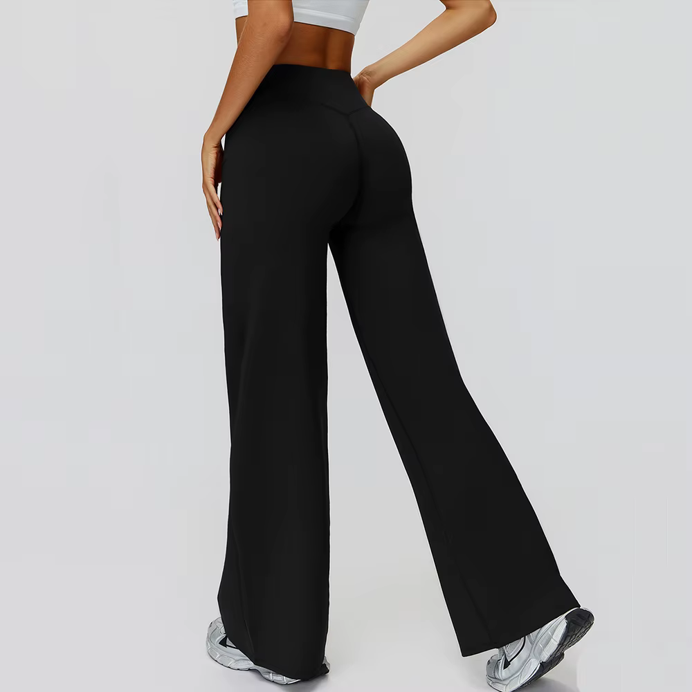 Pantalons de Yoga taille haute Leggings évasés femmes salle de sport Fitness pantalon évasé respiran