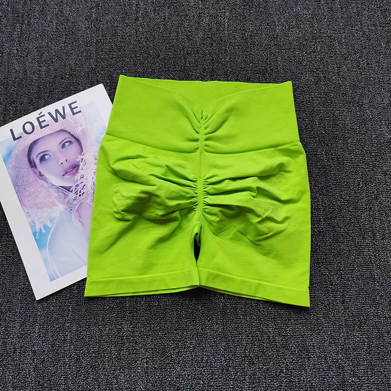 Peach – short de Yoga à haute élasticité, taille haute, pour gymnastique, levage des hanches, Fitnes
