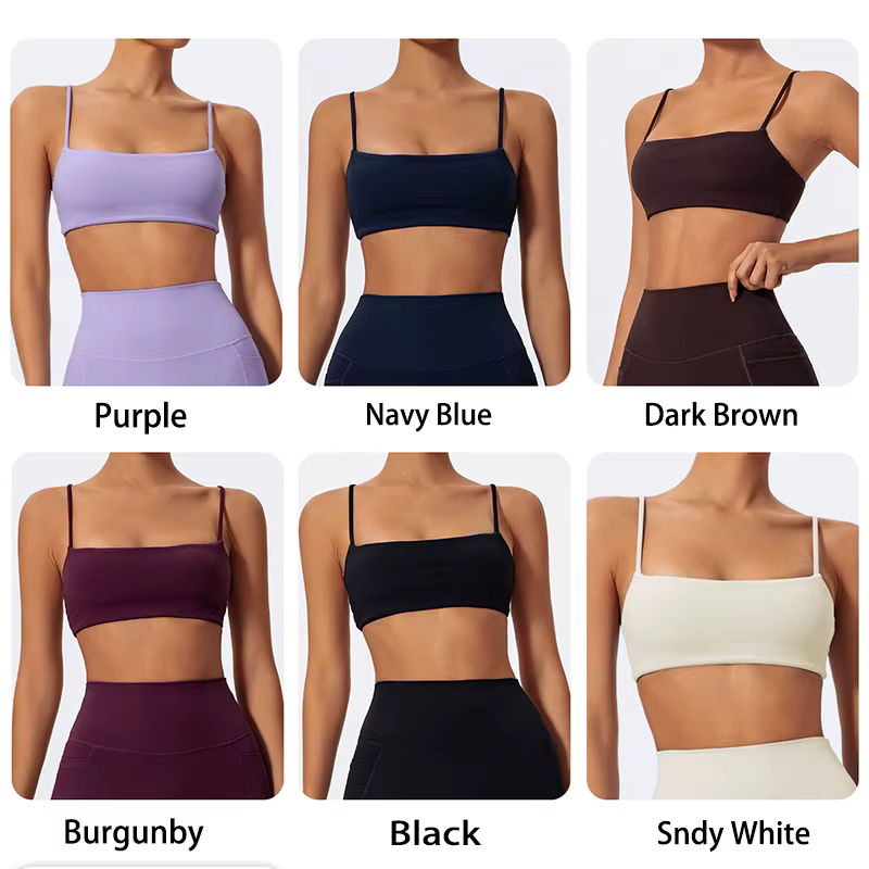 Soutien-gorge de yoga d'été pour femme, brassière push-up pour la gym et l'entraînement, sous-vêteme