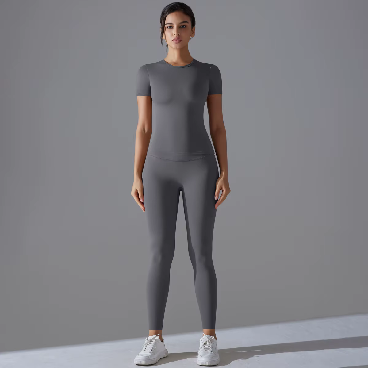 Ensemble de Leggings de gymnastique à séchage rapide, combinaison de Yoga, ensemble de sport, manche