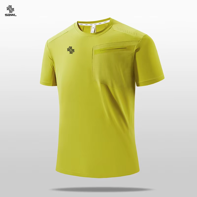 SBWL 2025 été hommes nouveau en plein air course fitness séchage rapide sport T-shirt de haute quali