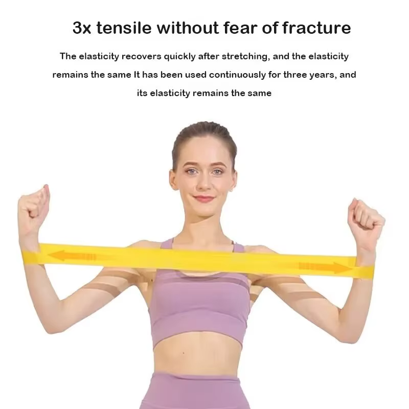 Lot de 5 pièces de ceinture de tension élastique pour le yoga, accessoire pour l'entraînement physiq