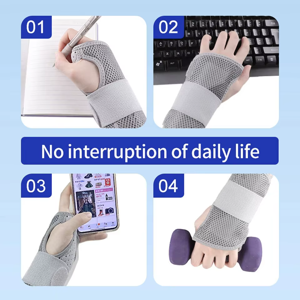 LOOGDEEL-Attelle de support de poignet respirante pour homme, attelle professionnelle, bracelet pour