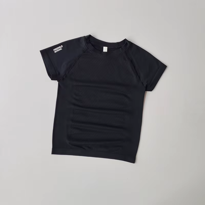 Costumes de Yoga pour femmes, hauts à manches courtes, collants extensibles, séchage rapide, T-shirt