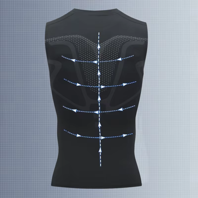 Débardeur de Compression pour hommes, chemise de gymnastique sans manches, vêtements de sport à séch