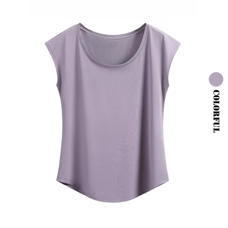 DRUR – gilet de Yoga d'été pour femmes, léger, respirant, chemises d'entraînement amples, t-shirt de