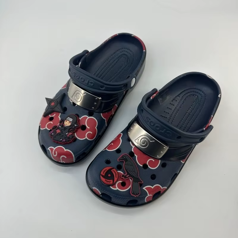Nouvelles pantoufles d'été Naruto Uchiha Itachi, motif de dessin animé créatif, à la mode, imperméab