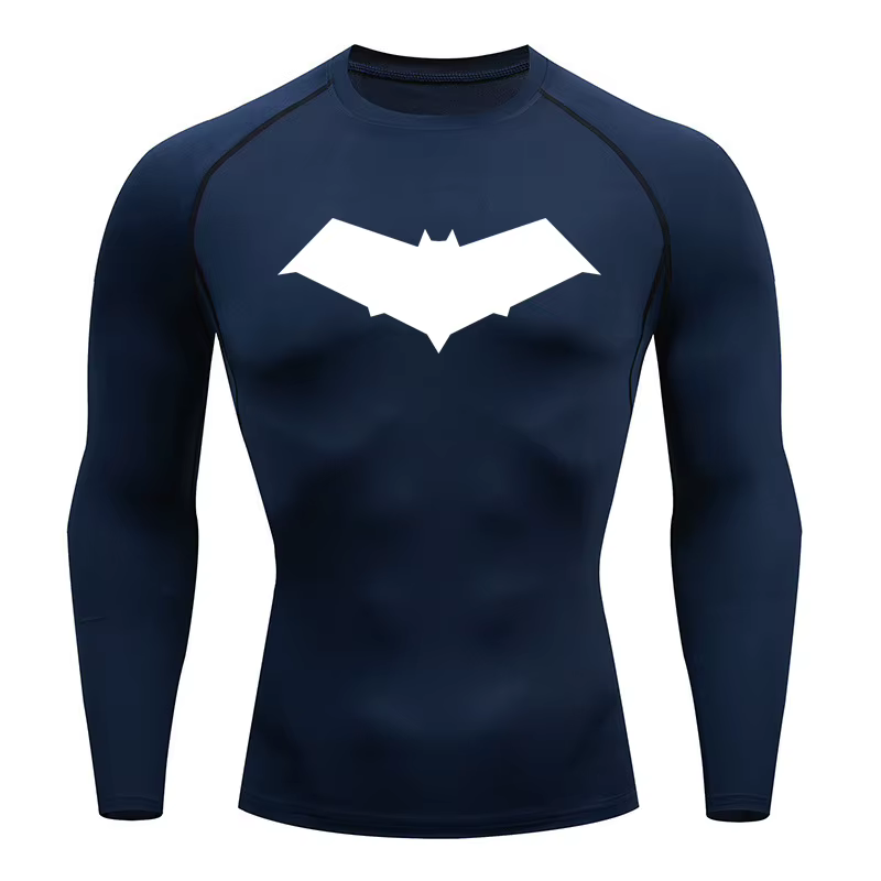 T-shirt de compression à séchage rapide pour homme, haut de sport, de course, de fitness, de muscula