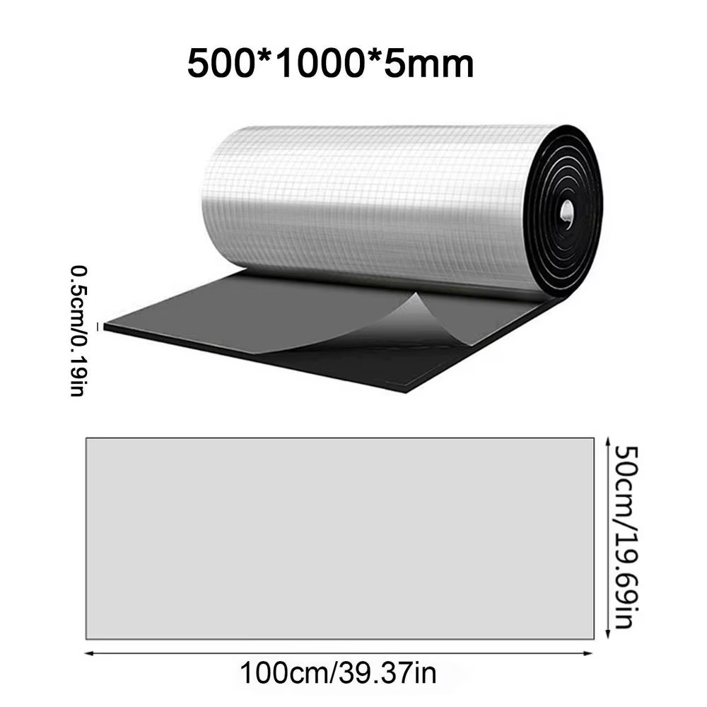 Rouleau d'isolation en feuille d'aluminium, tapis d'isolation acoustique et thermique, isolation pho