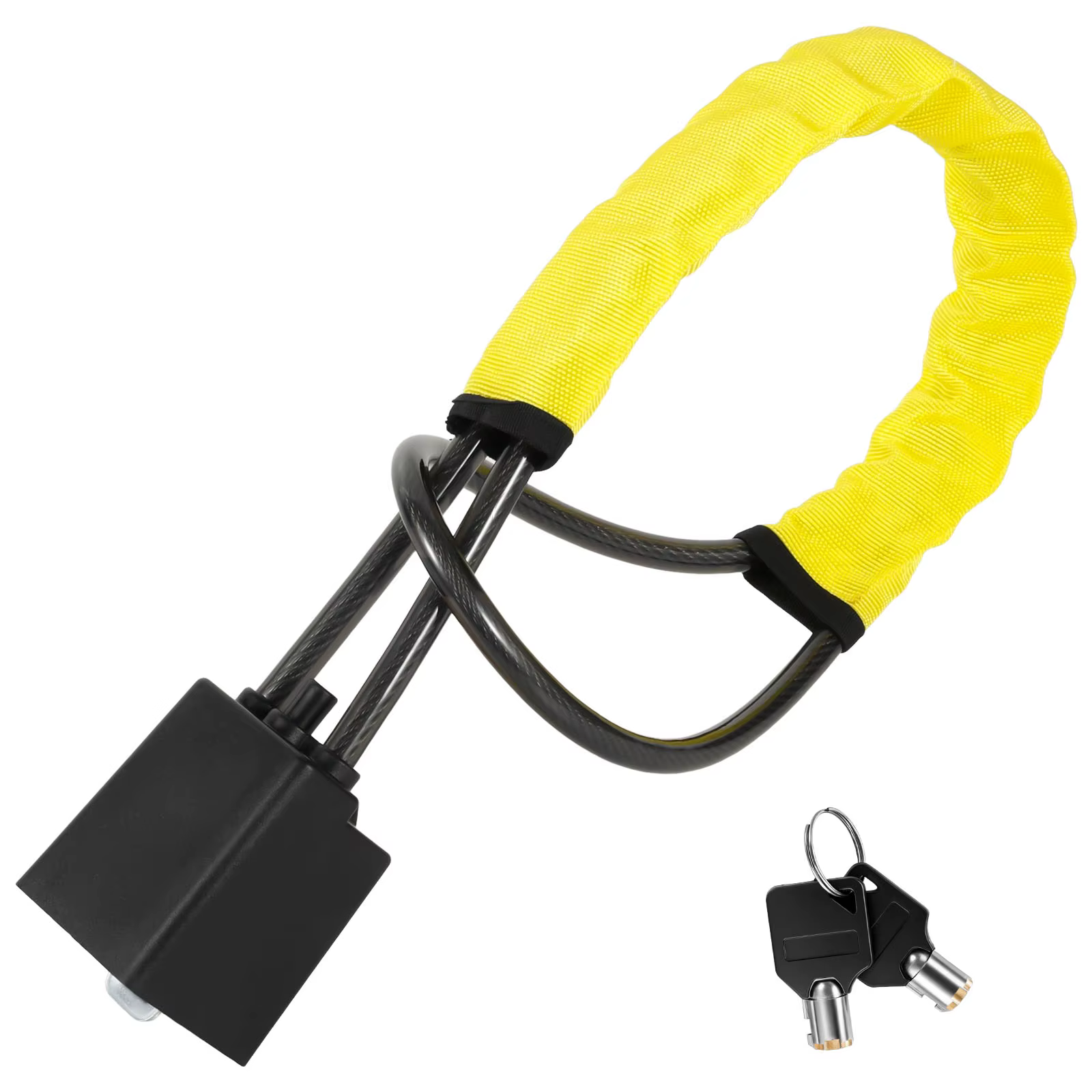 Verrou de volant de voiture avec prise de ceinture de sécurité, corde en acier pour camion, SUV, fou