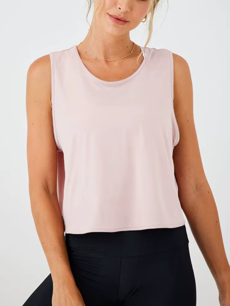 Débardeur de Yoga respirant à dos nageur pour femmes, gilet d'entraînement, de Fitness, de course à