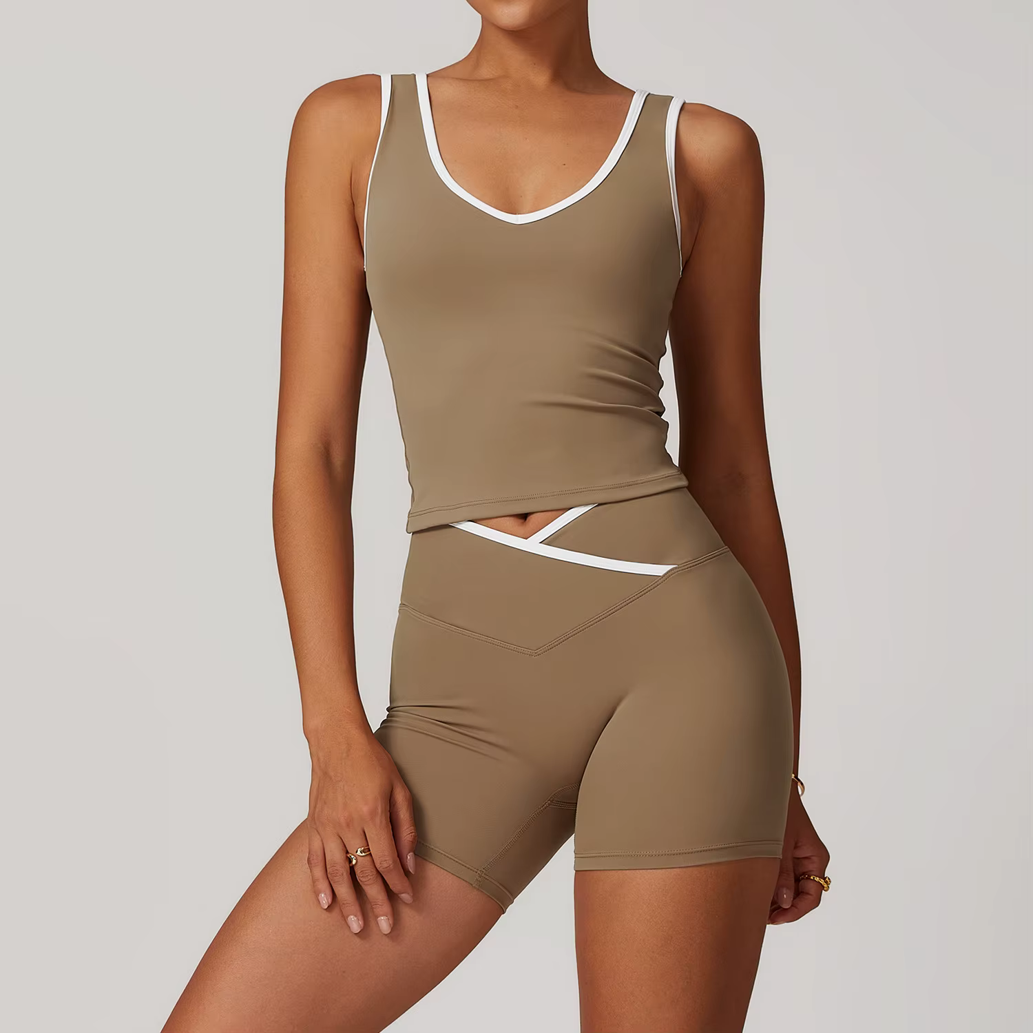 Ensemble de Yoga 2 pièces, tenues d'entraînement, vêtements de sport, Fitness, survêtement de gymnas