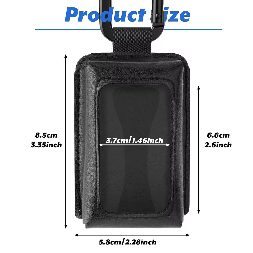 Support universel portable anti-perte pour télécommande de porte de garage avec mousqueton, pour ext
