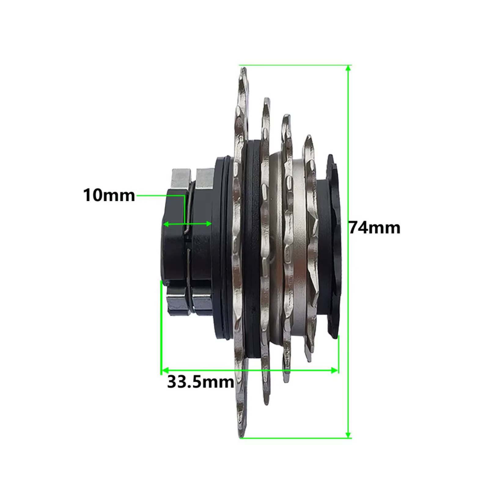 Pignon libre de vélo 5 vitesses à conception intégrée, pignon libre 5 vitesses à filetage, axe de 12 mm, pièce de transmission à filetage haute précision