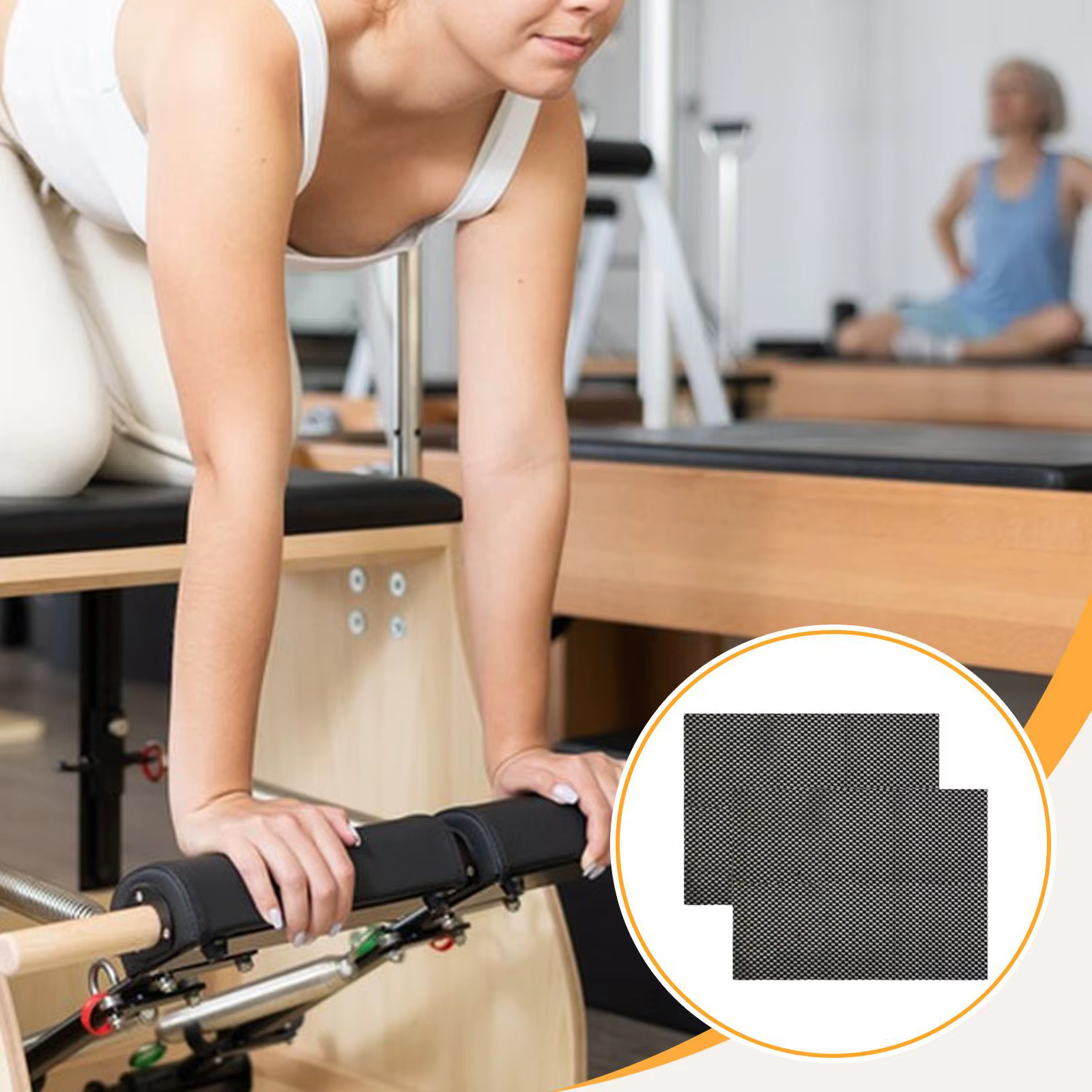 1 paire de tapis antidérapant pour Pilates
