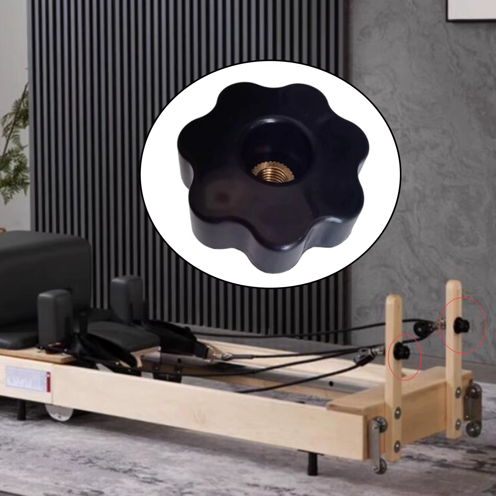 Accessoires pour Reformer Pilates : Sangle de pied réglable pour Pilates