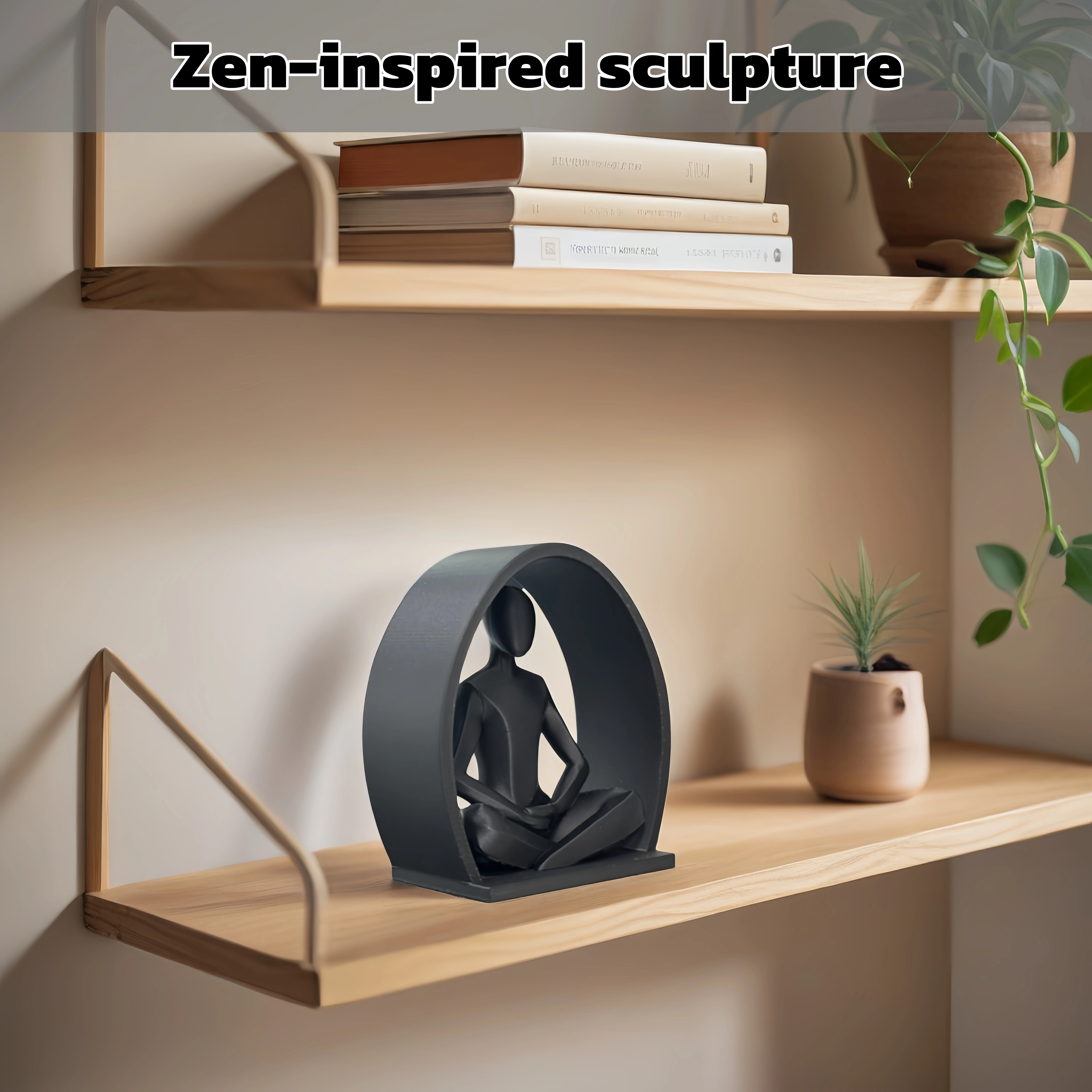 Sculpture de méditation abstraite
