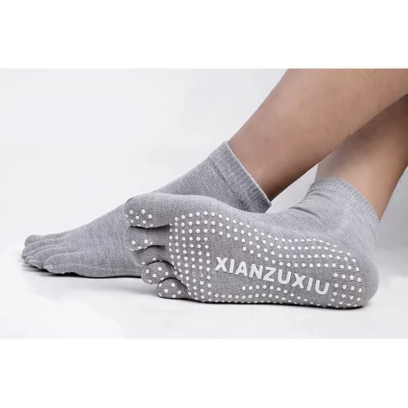 Hommes Pilates chaussettes en gros coton respirant antidérapant Massage Yoga