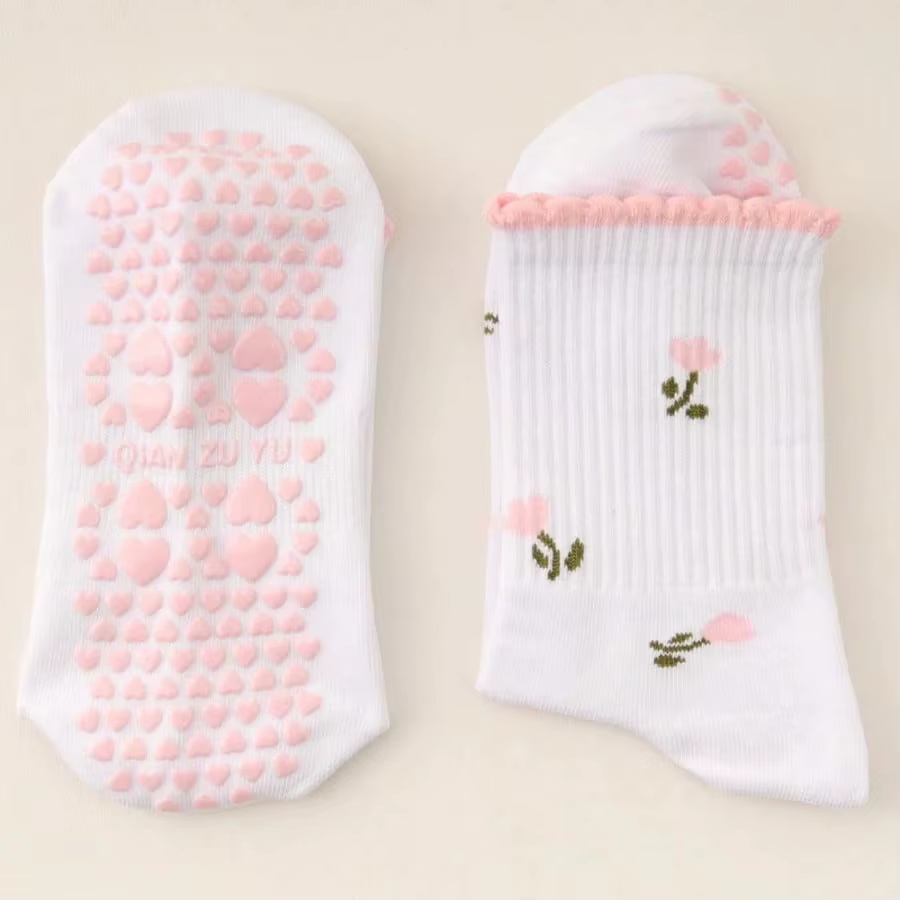 1/2/3/4/paires de chaussettes Pilates pour femmes