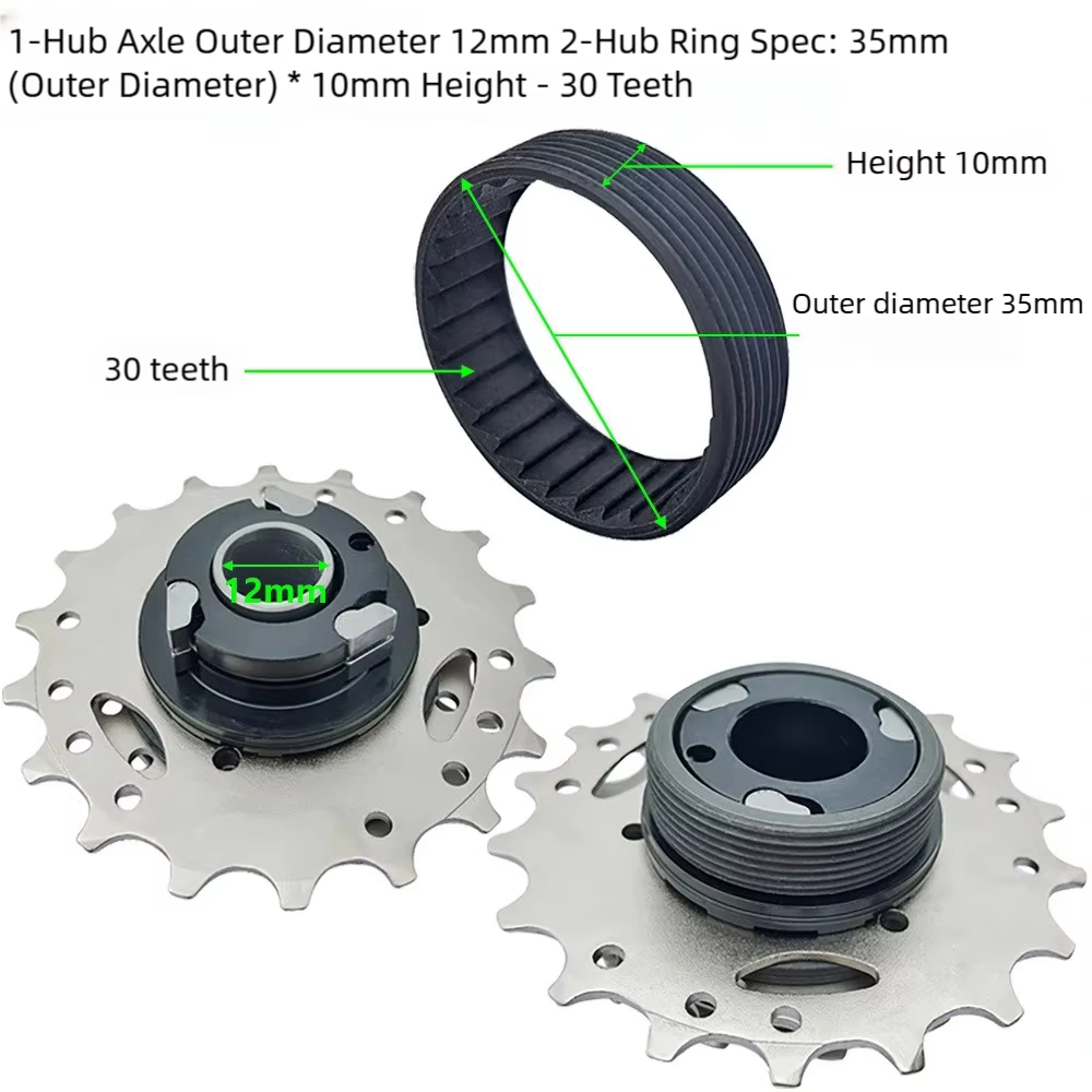 Pignon libre de vélo 5 vitesses à conception intégrée, pignon libre 5 vitesses à filetage, axe de 12 mm, pièce de transmission à filetage haute précision