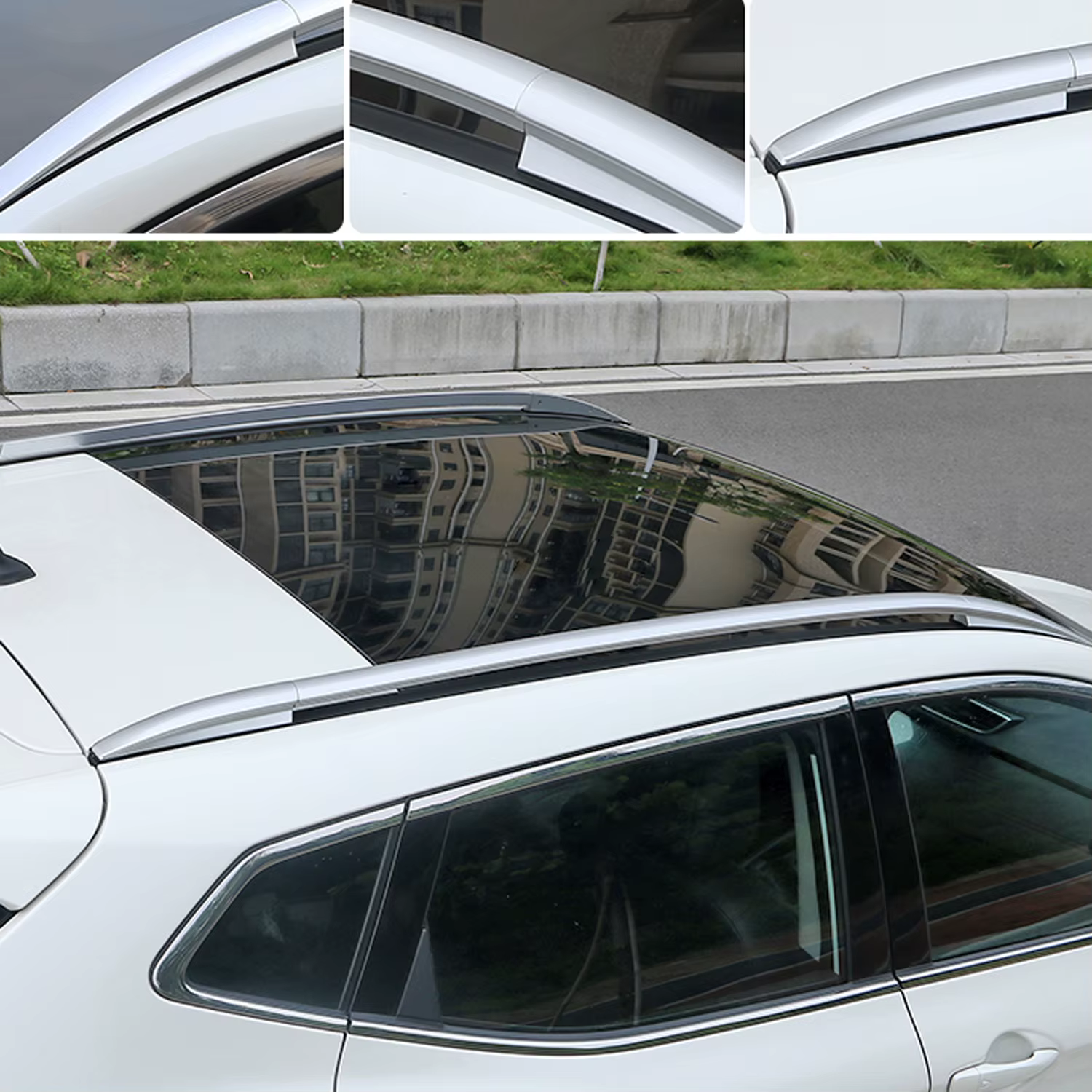Accessoires de voiture adaptés à Nissan Qashqai J11 2014 – 2021, supports de toit, porte-bagages, barres latérales, Rails