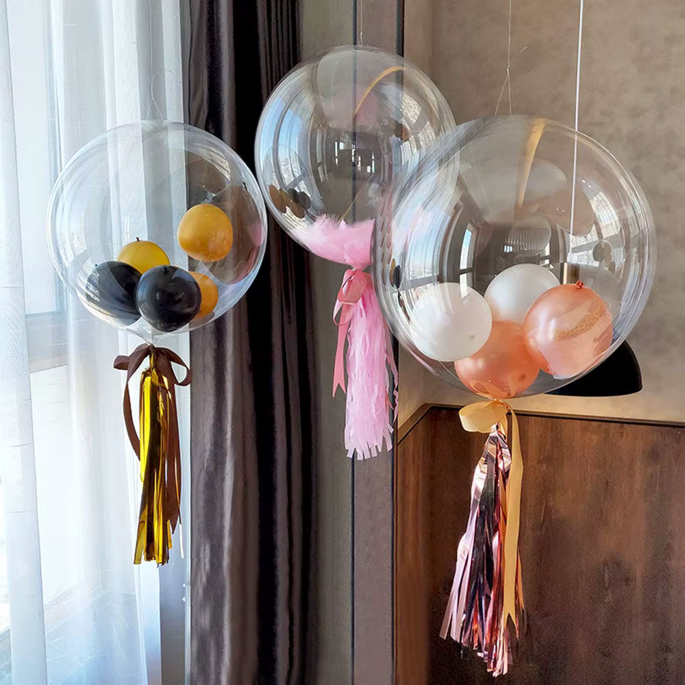 Ballons Bobo transparents 18/20/24/36 pouces