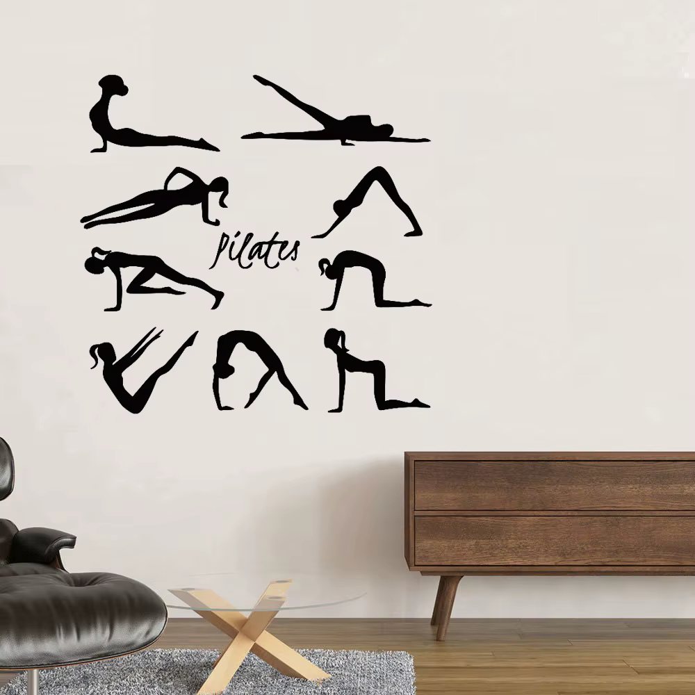 Autocollant Mural de Pilates de beauté