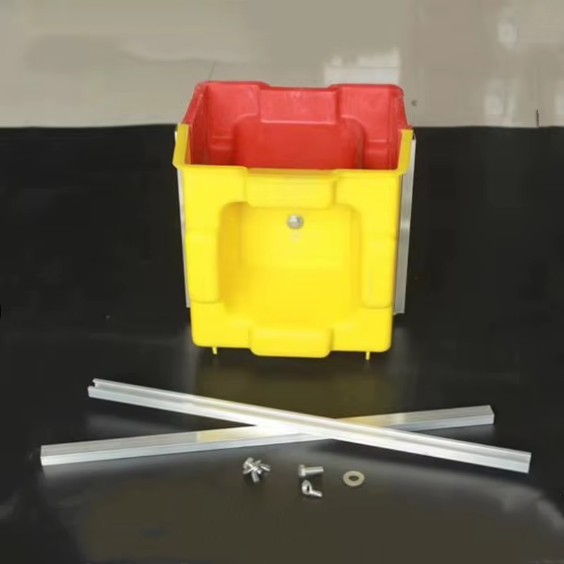 Moule de bloc de brique de verrouillage en béton, moulage de construction de mur de maison en plastique durable, moule de brique de ciment creux, L 20cm/ 7.87in