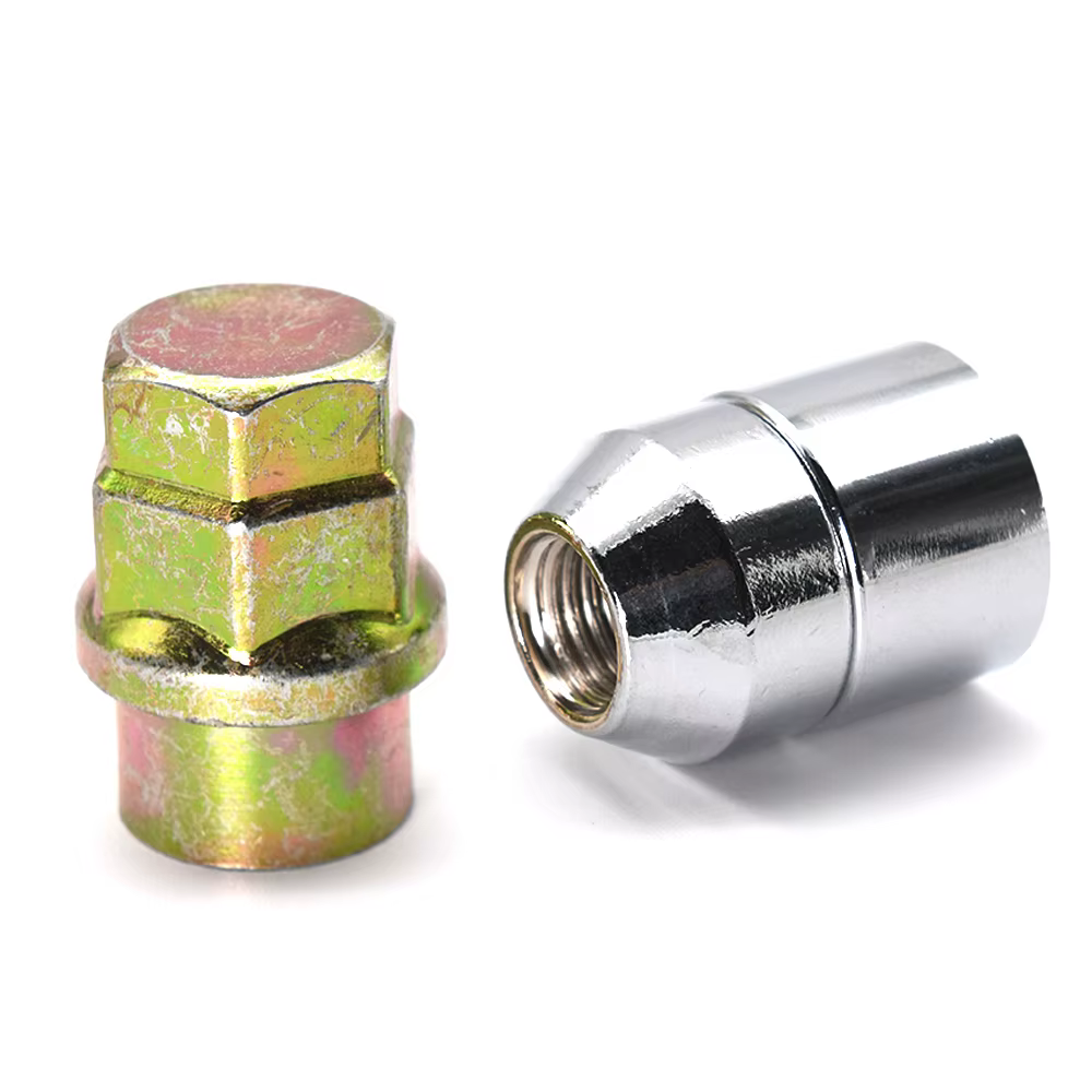 4 écrous de roue serrure 1 clé M12x1.5 serrures de roue écrous antivol pour Toyota pour Honda pour Acura US pneu écrous de verrouillage chromés 4 + 1