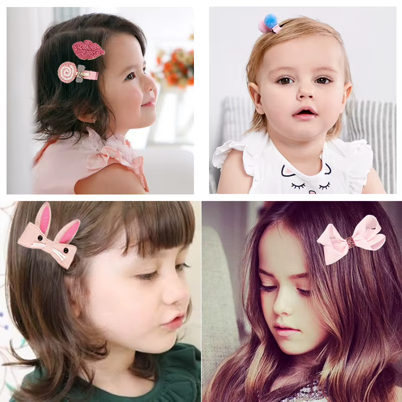 Bandeau de sauna pour filles, accessoires pour cheveux de bébé, coiffure de princesse, barrettes pour enfants, coffret cadeau, 18 pièces