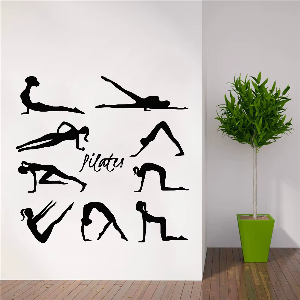 Autocollant Mural de Pilates de beauté
