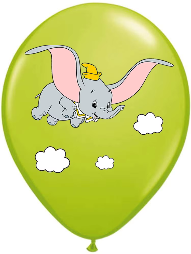 10 pièces/lot ballons éléphant décor de fête prénatale pour garçon fille animaux de compagnie mouche éléphant ballon en Latex Dumbo décoration d'anniversaire