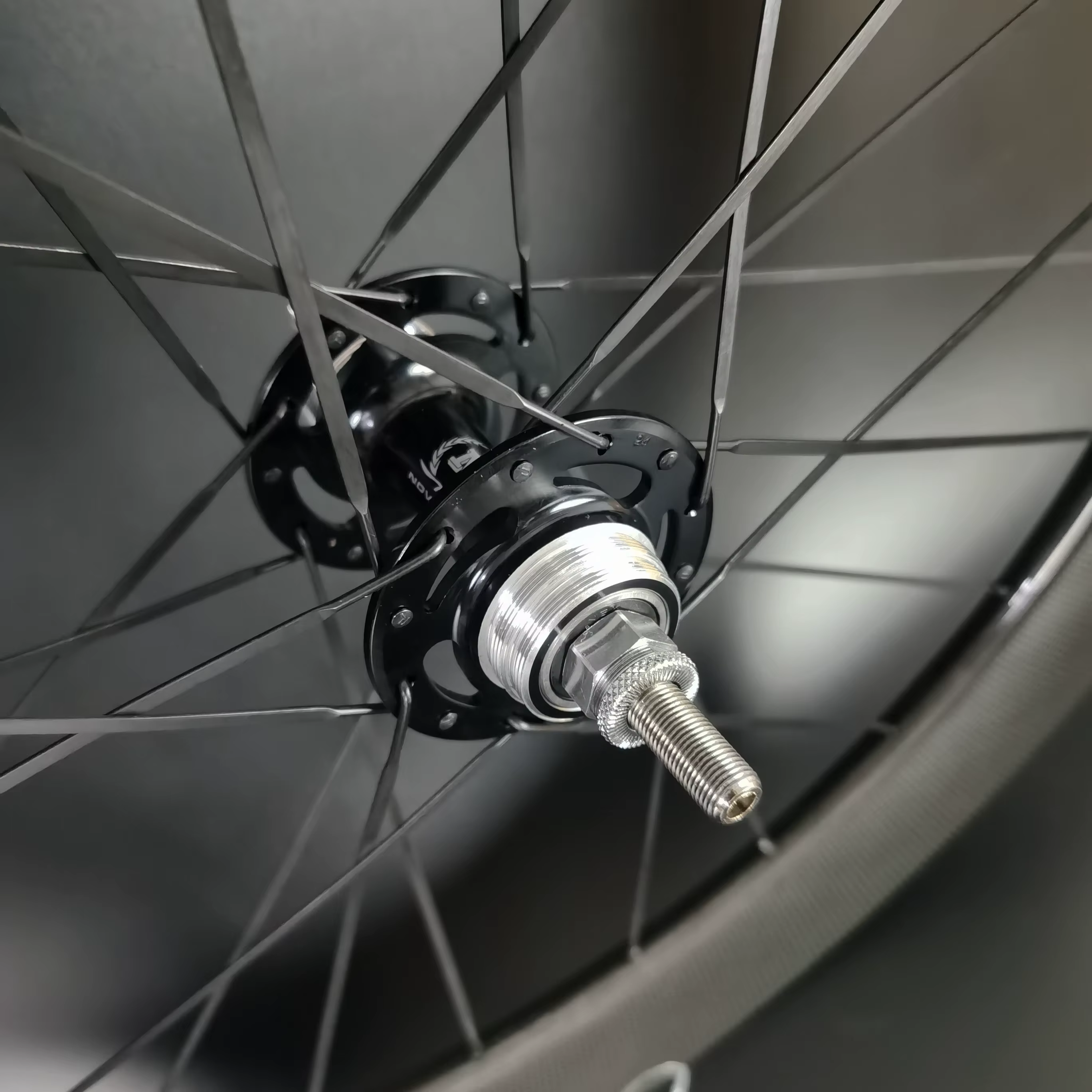 Roues de bicyclette tubulaires en carbone 700C, avant à 3 rayons arrière, 88mm, piste/route, brillant 3k